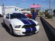 Ford Shelby Mustang GT500 - White with Blue stripes